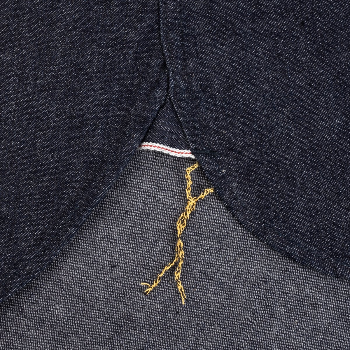 IHSH-350-IND 10oz Selvedge Denim Western Shirt - Indigo - 15