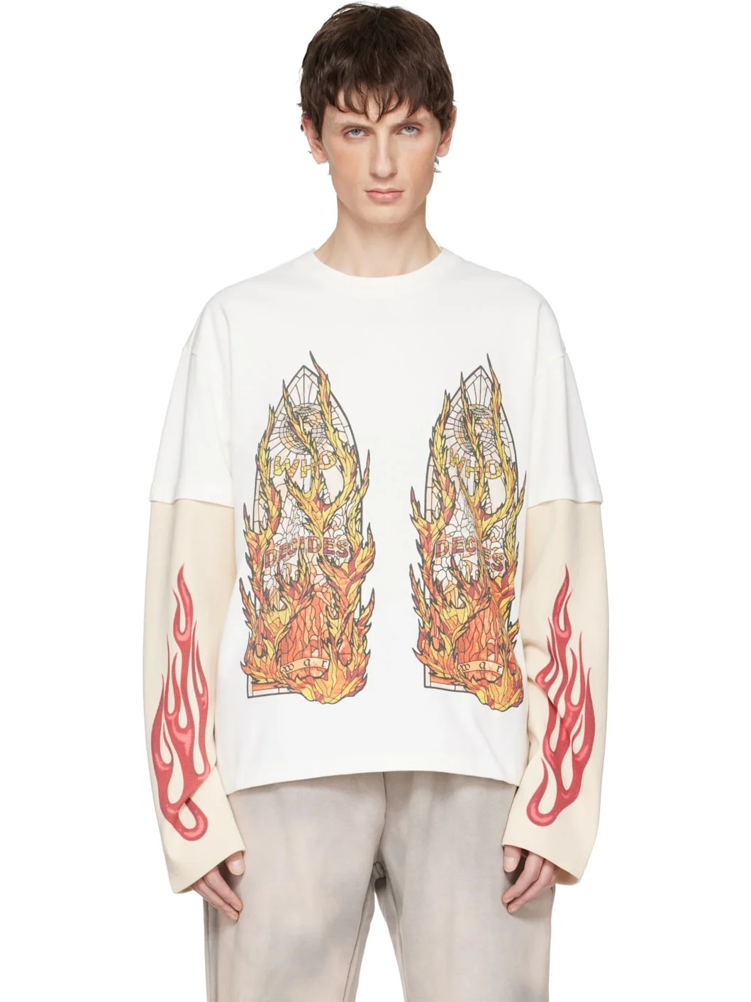 Off-White Flame Glass Double T-shirt - 1