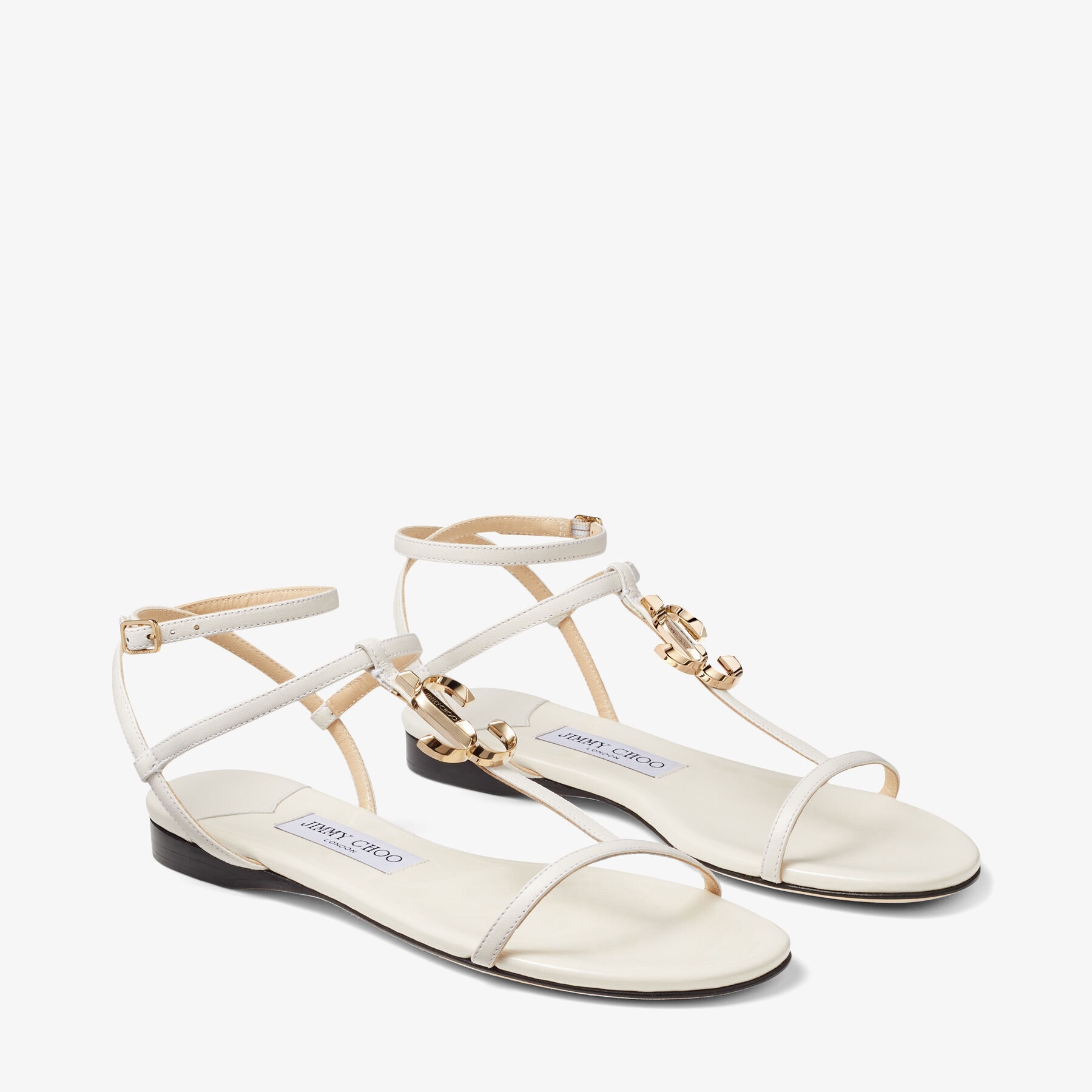 Alodie Flat
Latte Nappa and Patent Leather Flat Sandals - 3
