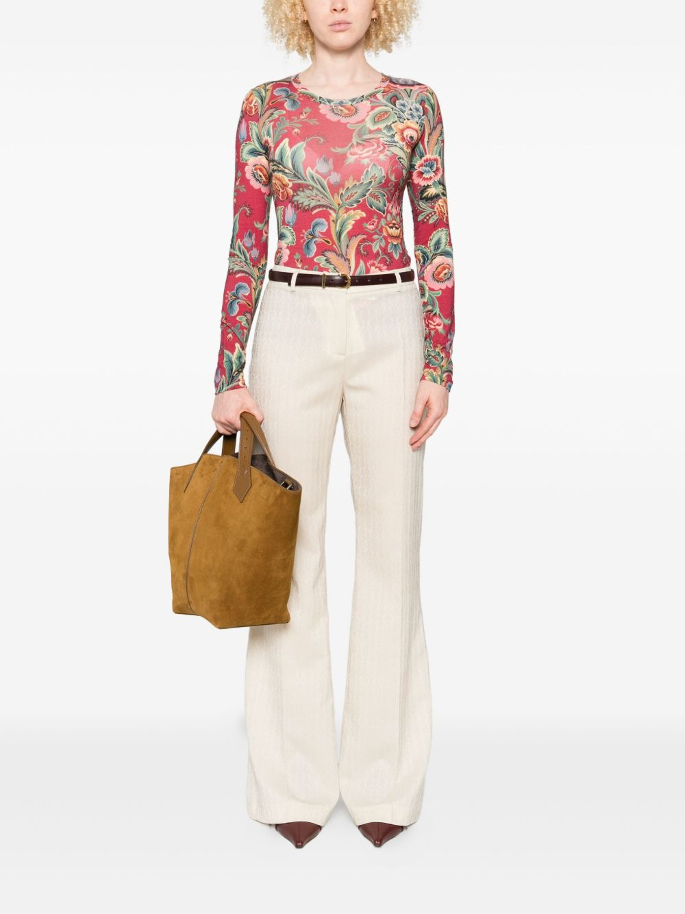 flared wool trousers - 2