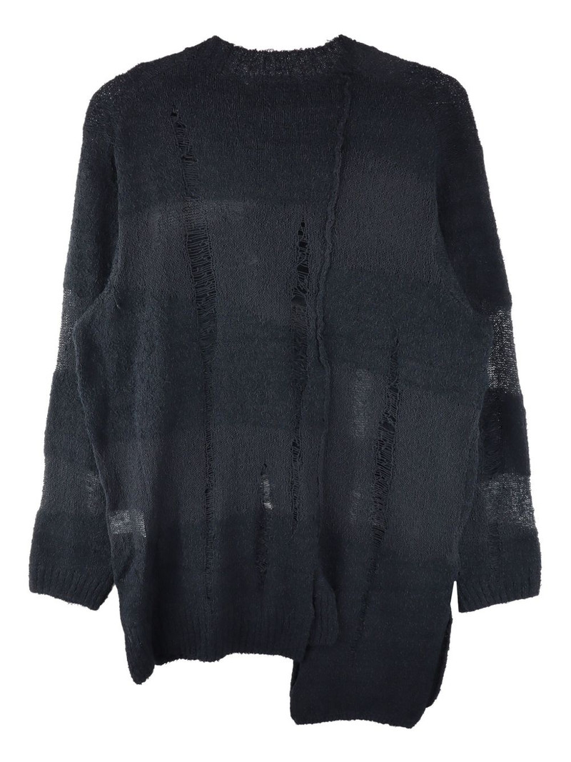 Yohji Yamamoto distressed sweater outlook