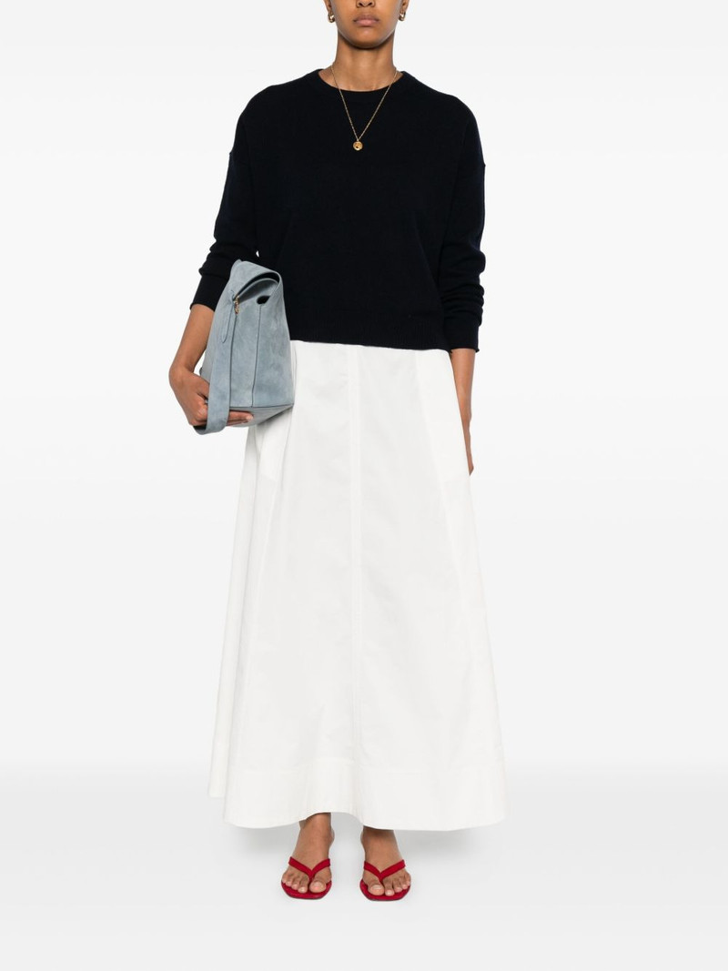 Allude round-neck cashmere sweater outlook