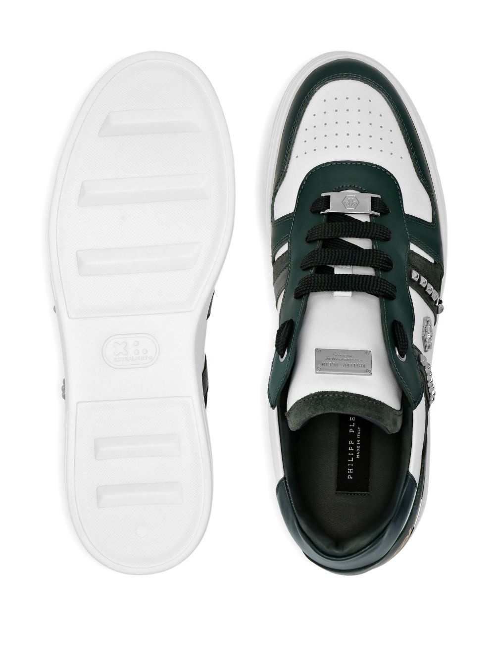logo-embellished panelled sneakers - 3
