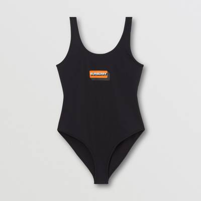 Burberry Logo Print Stretch Nylon Swimsuit outlook