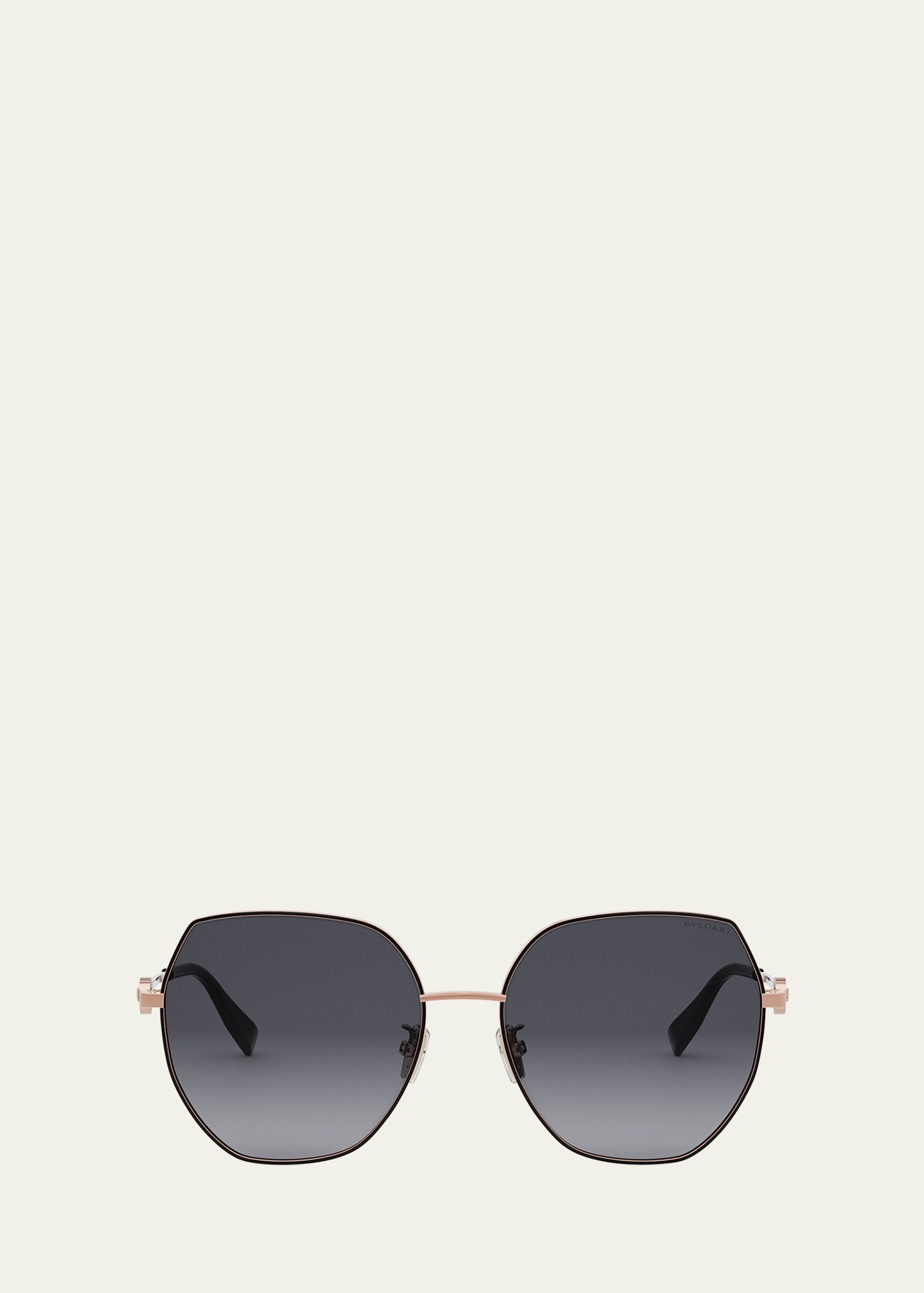Round Metal & Nylon Sunglasses - 1