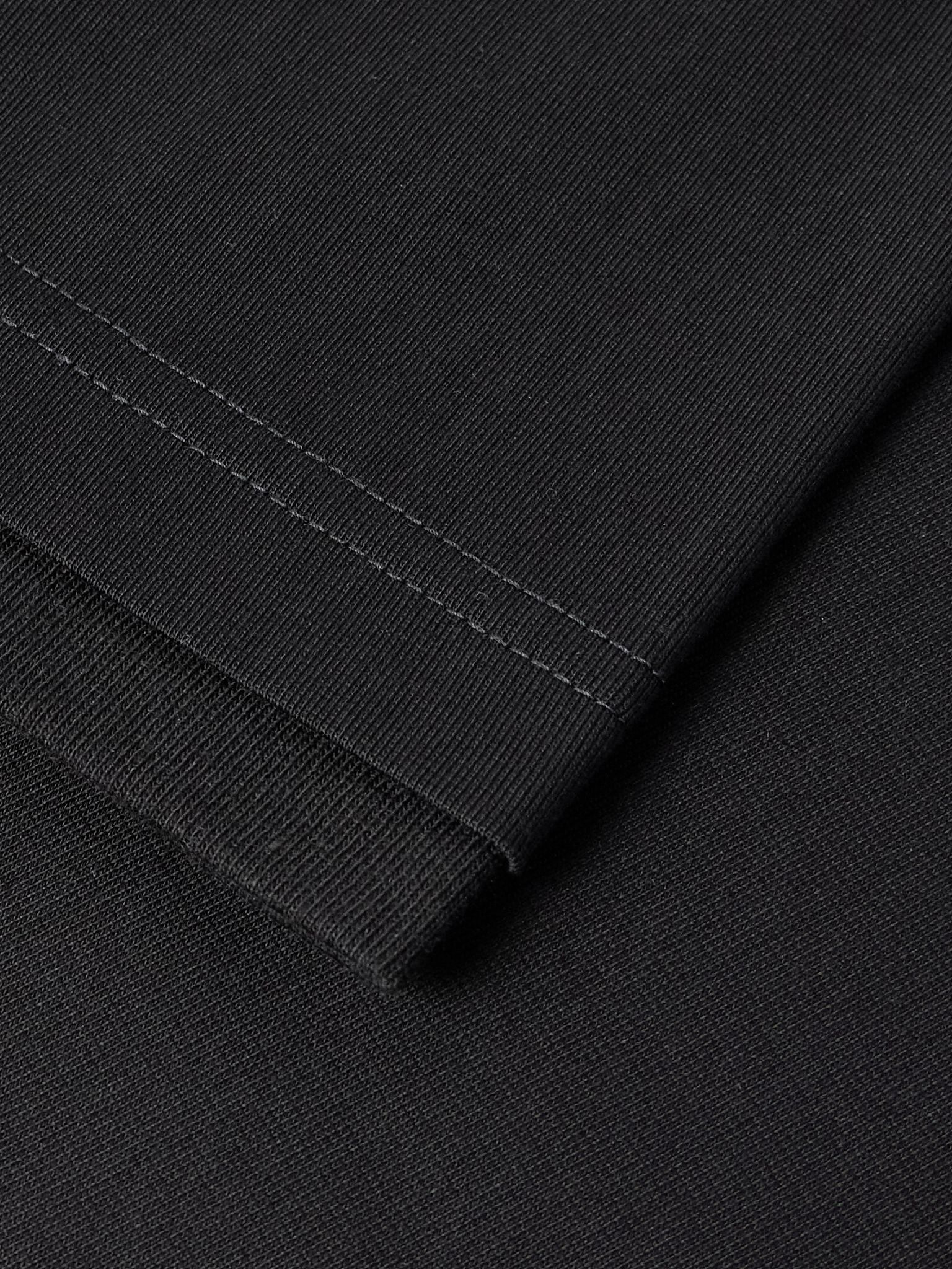 Layered Cotton-Jersey T-Shirt Black - 4