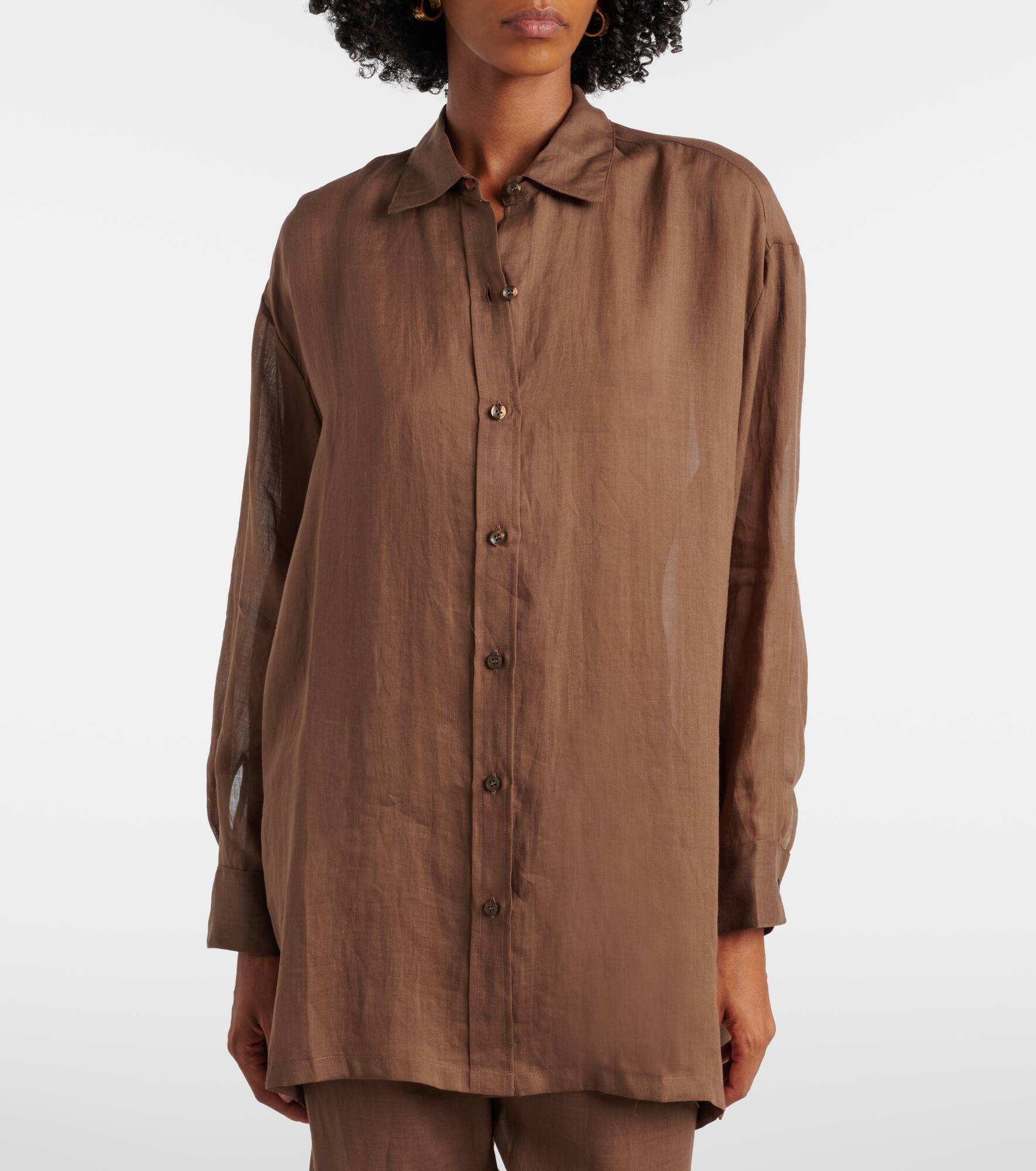 Niko oversized ramie shirt - 6