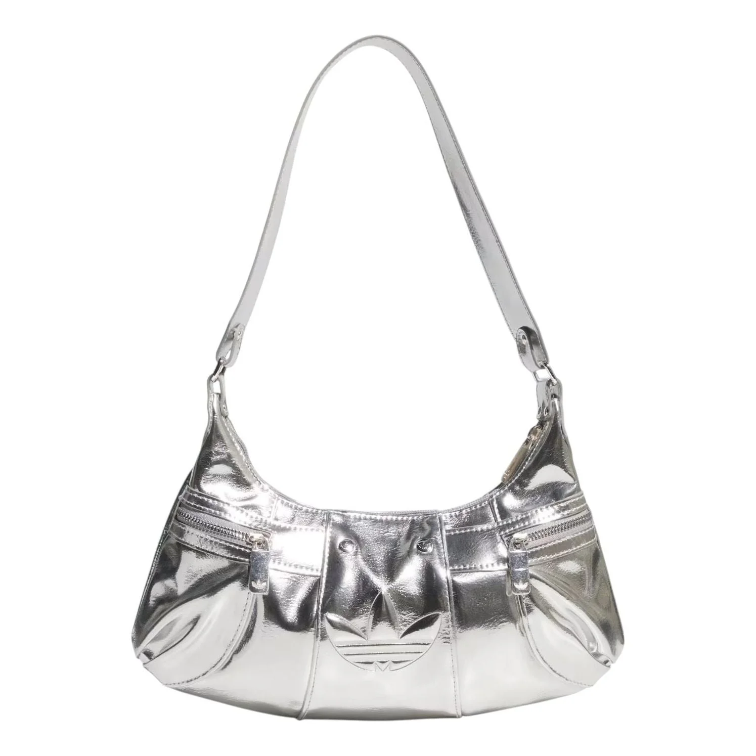 (WMNS) adidas HOBO PU Leather Bag 'Silver' KC2771 - 1