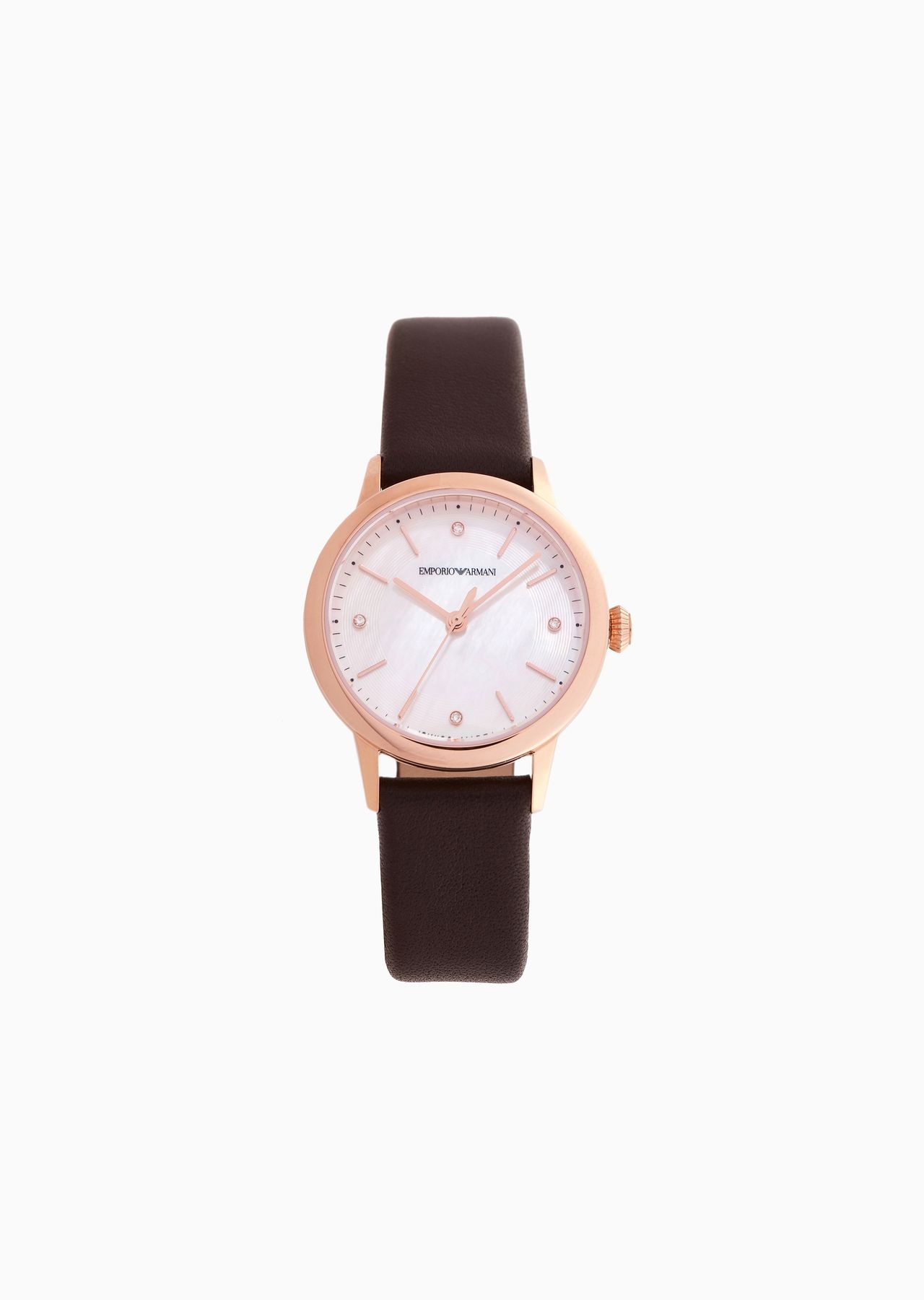 Swiss Made Automatic Brown Leather Watch - 1