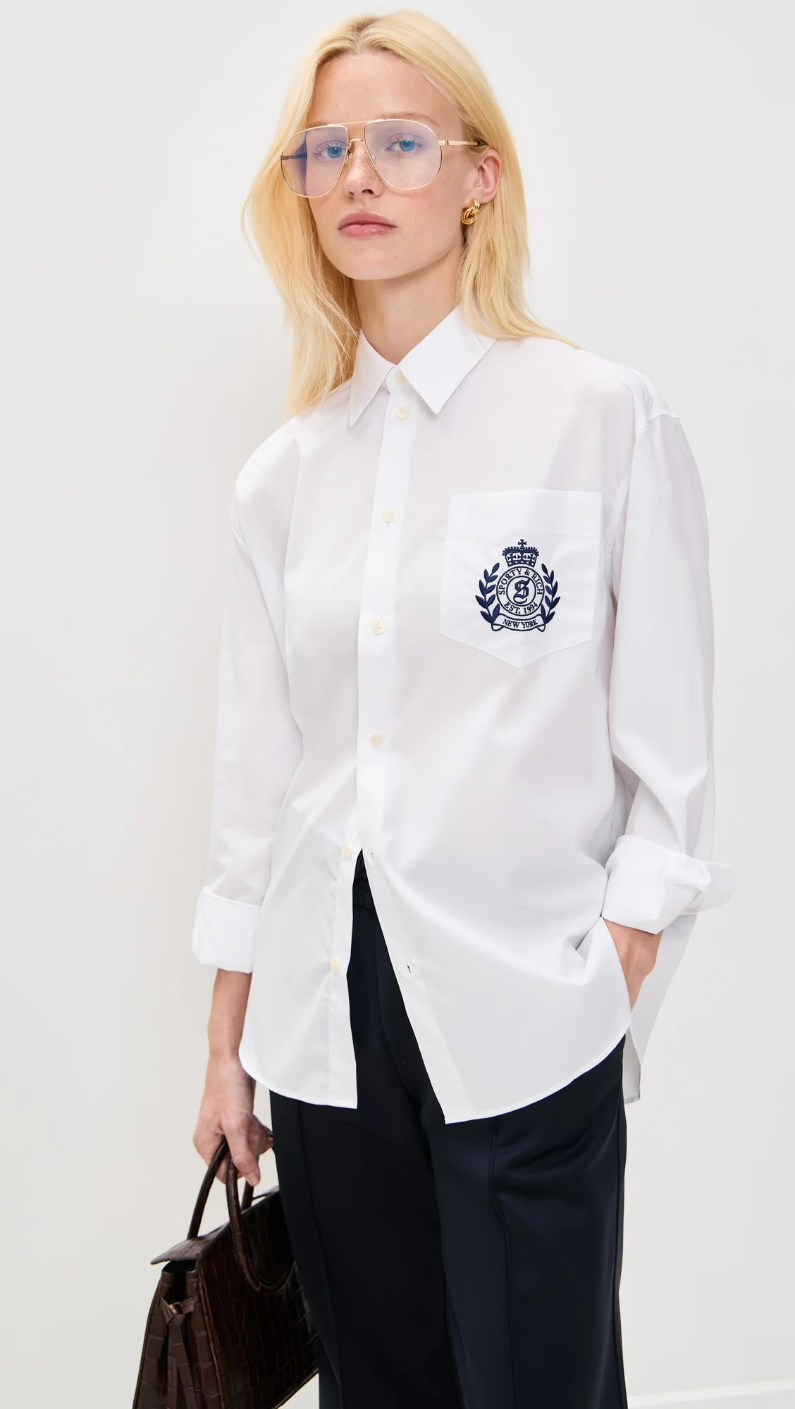 NY Crest Oversized Shirt - 1