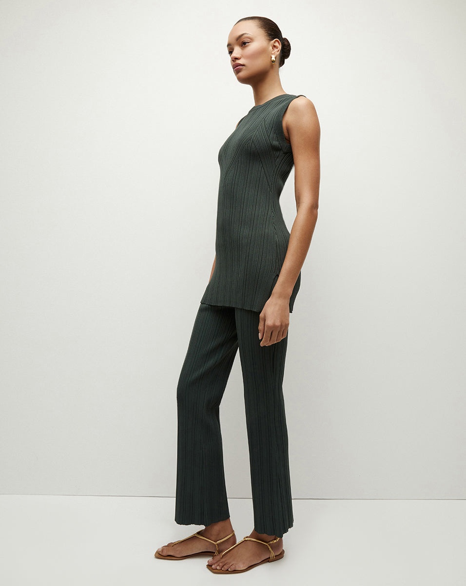 MASSARO RIB-KNIT PANT - 5