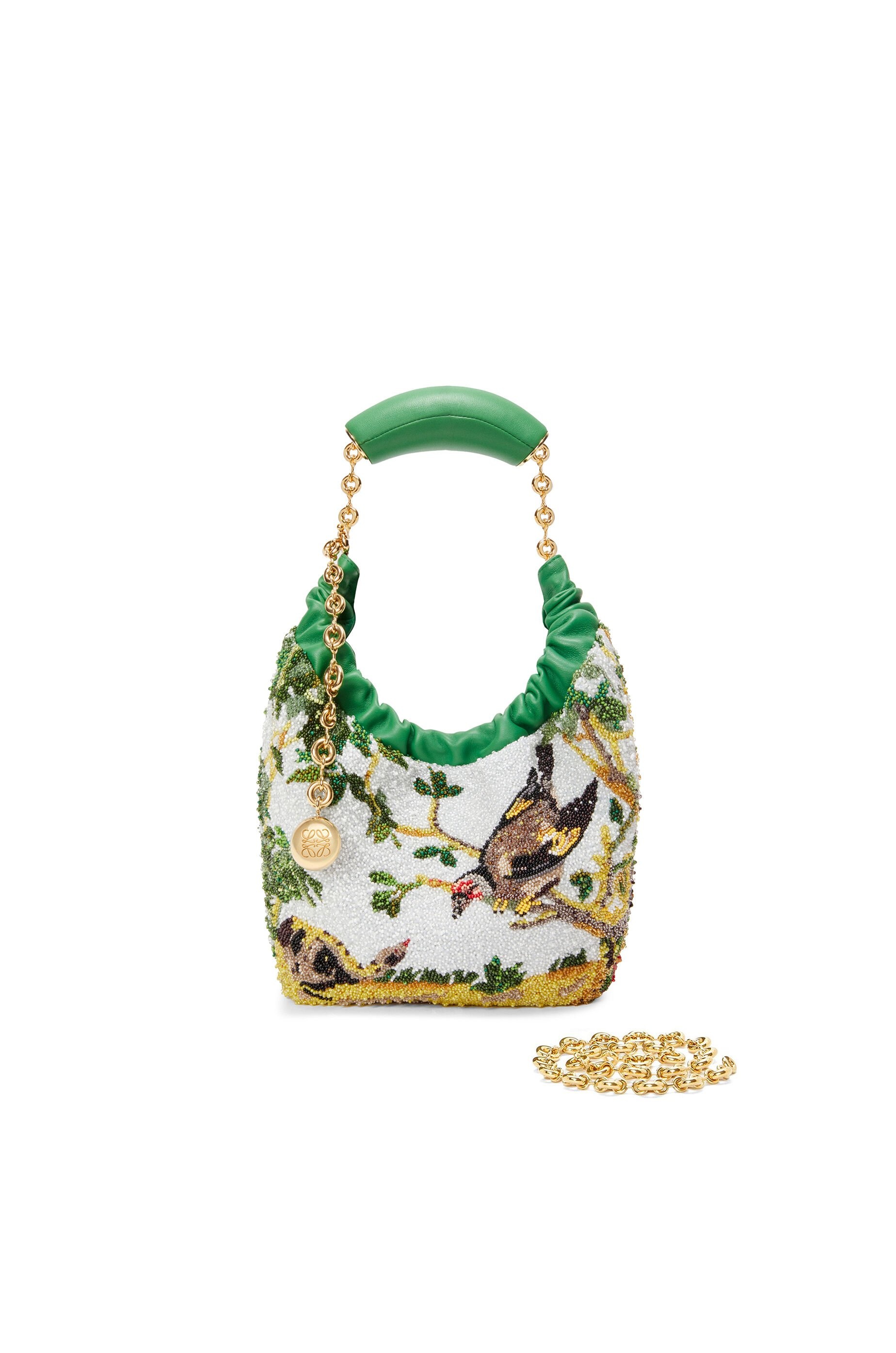Mini Squeeze bag in beaded leather - 4