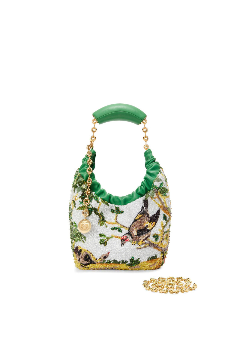 Mini Squeeze bag in beaded leather 4