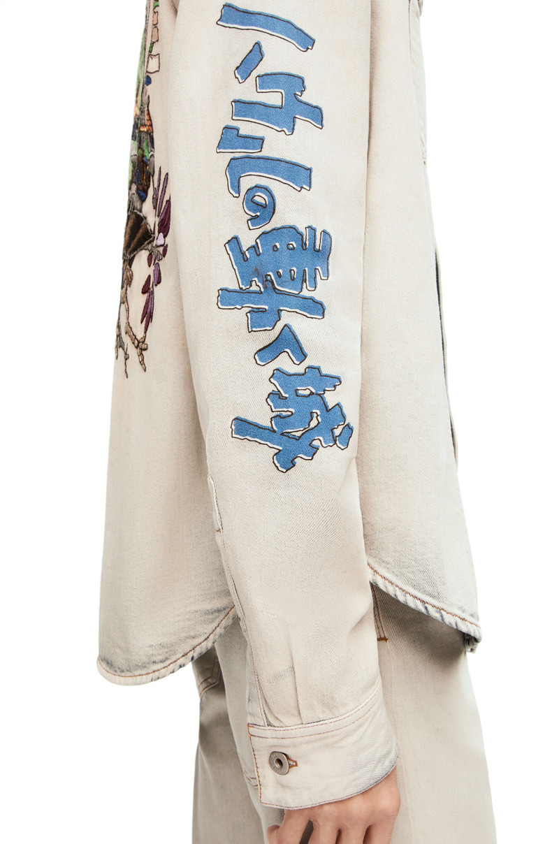Moving Castle overshirt in denim 5