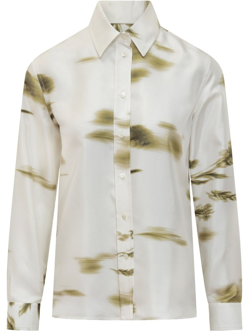 blossom-print long-sleeve shirt 1