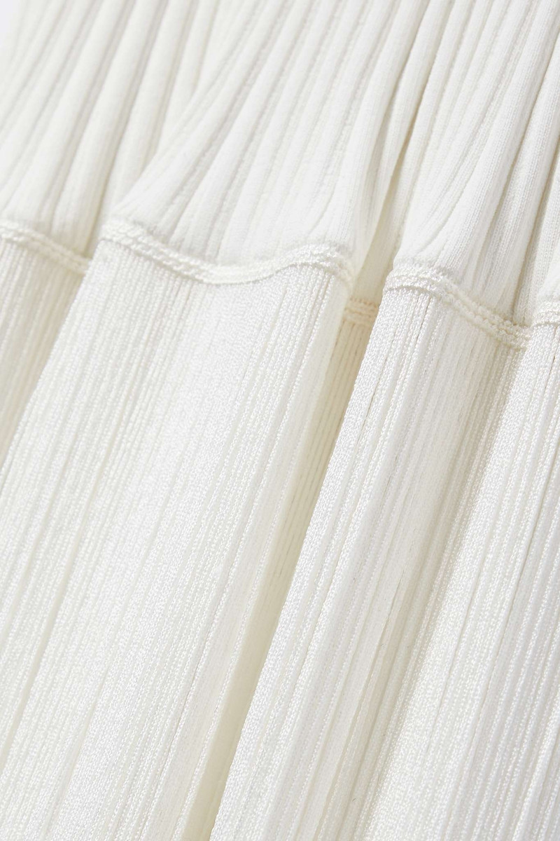 Cedar fringed ribbed-knit maxi dress 4