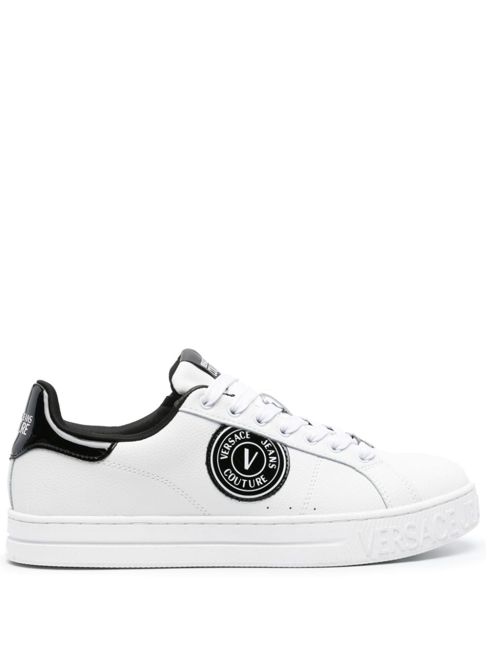 Court 88 logo-patch leather sneakers - 1