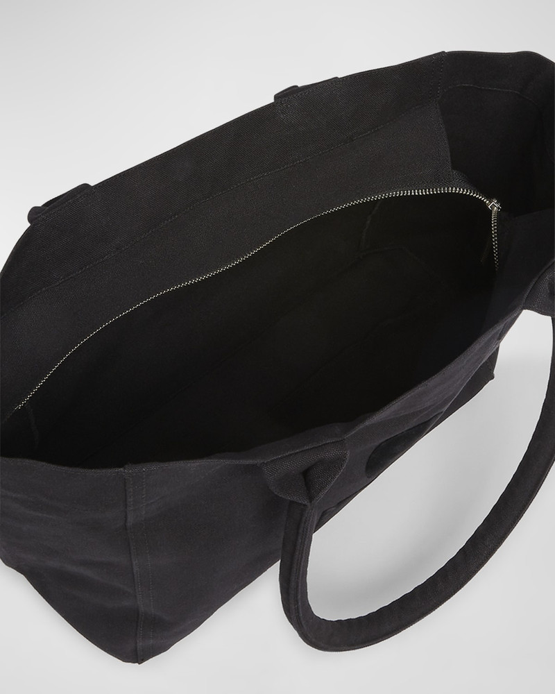 Yenky Zip Canvas Cotton Tote Bag 4