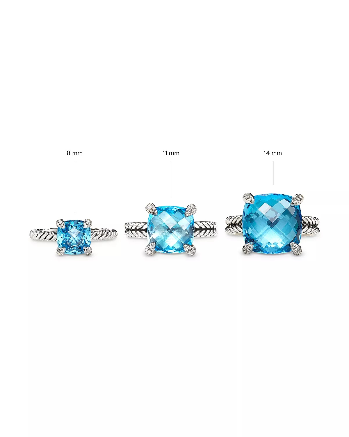 Châtelaine® Ring with Gemstones and Diamonds - 9