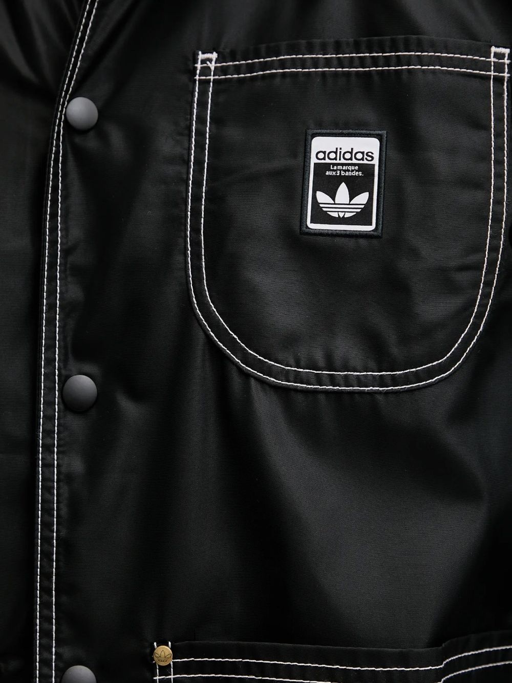 contrast-stitch coach shirt jacket - 5