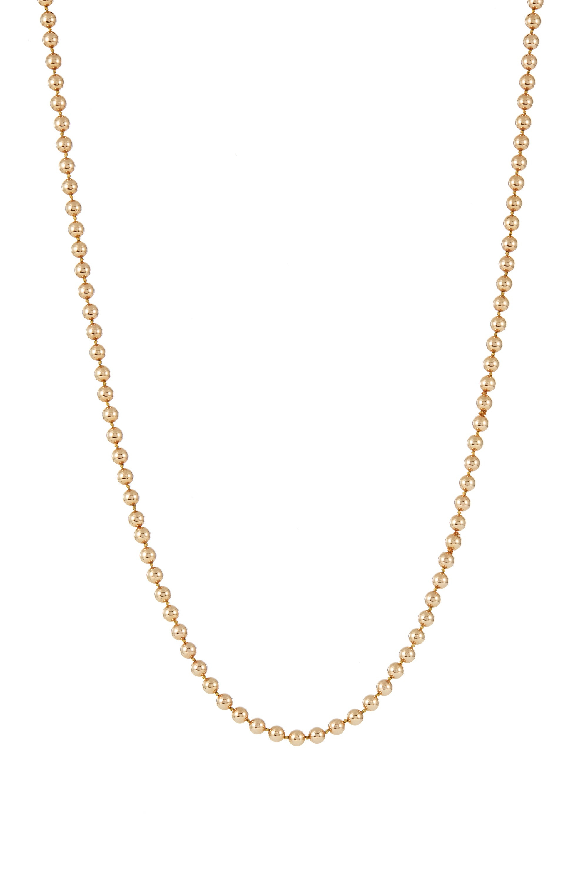 Beaded Necklace in 18K Rose Gold - 1