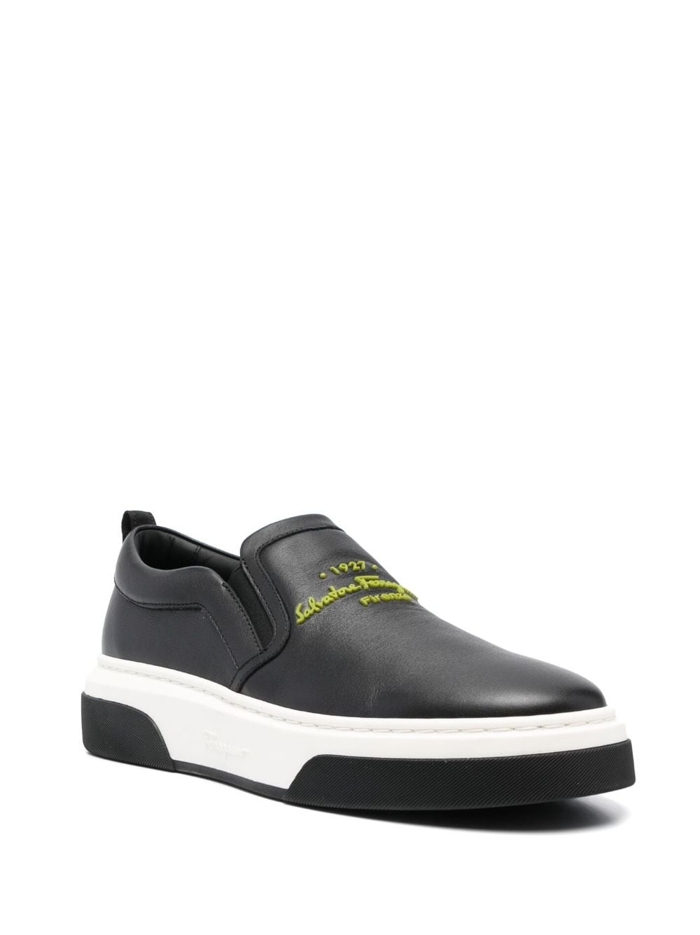 Cassina leather low-top sneakers - 2