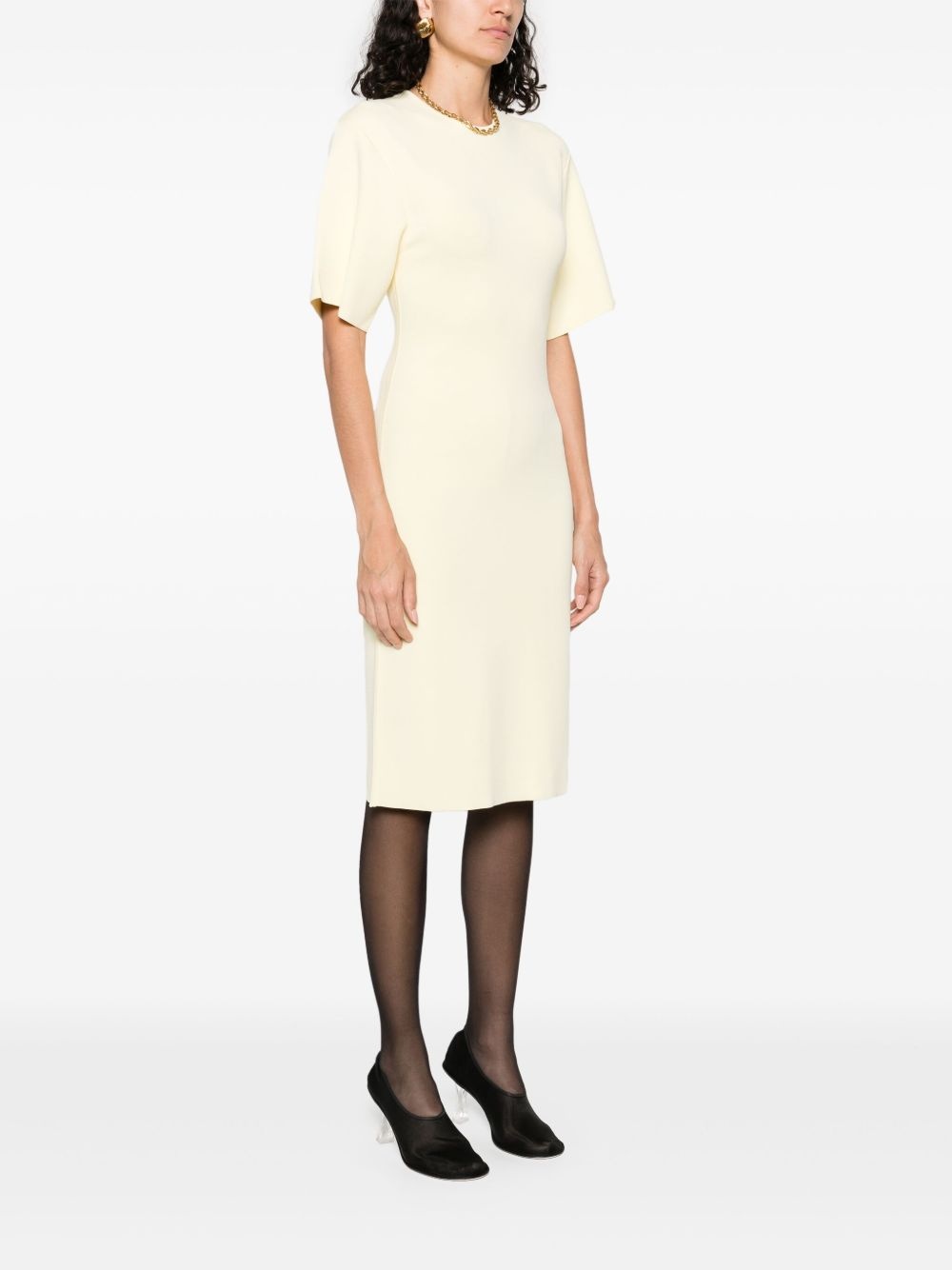 fine-knit midi dress - 3