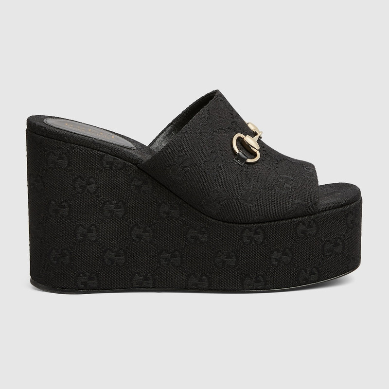 105mm horsebit platform sandals 1