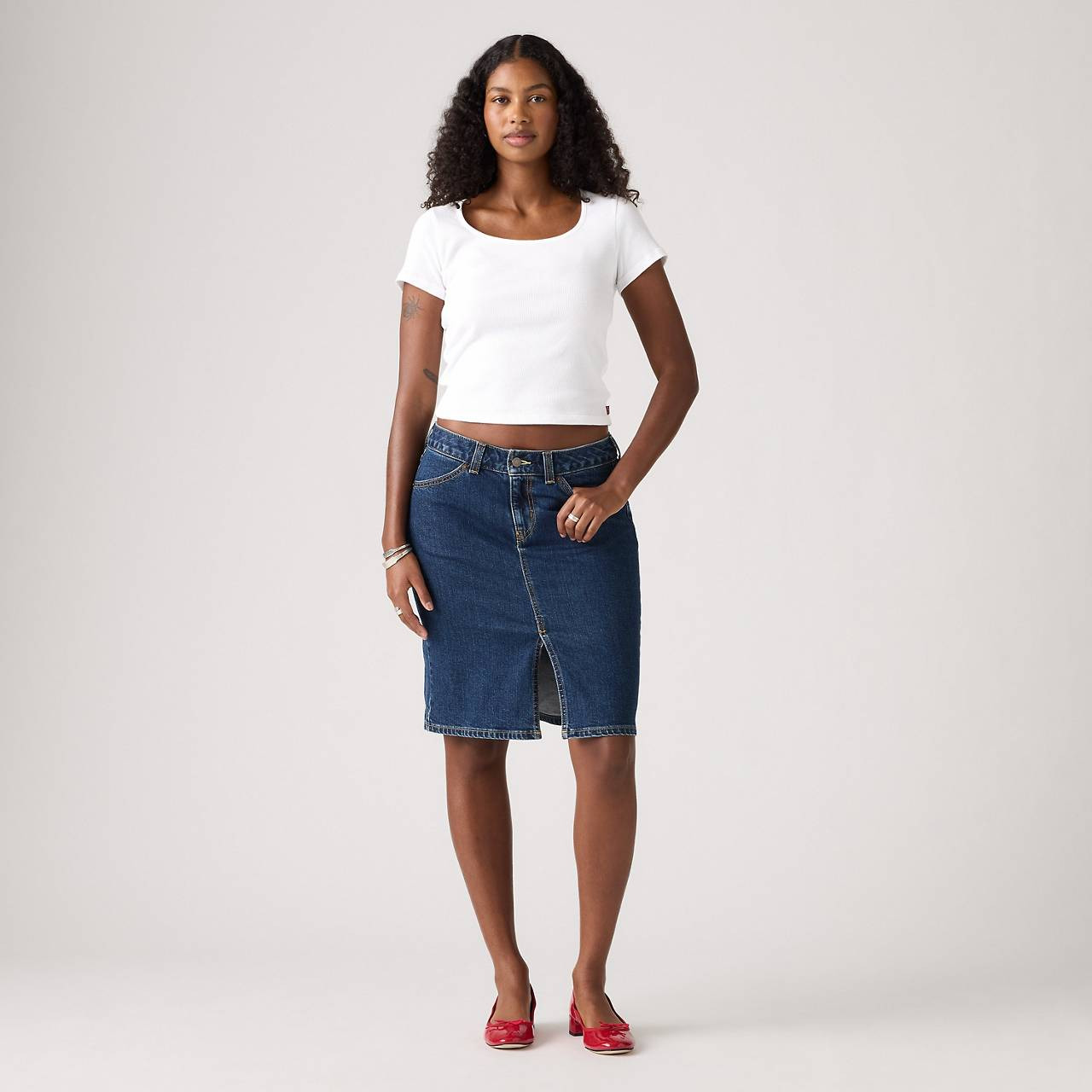 LOW MIDI SKIRT - 2