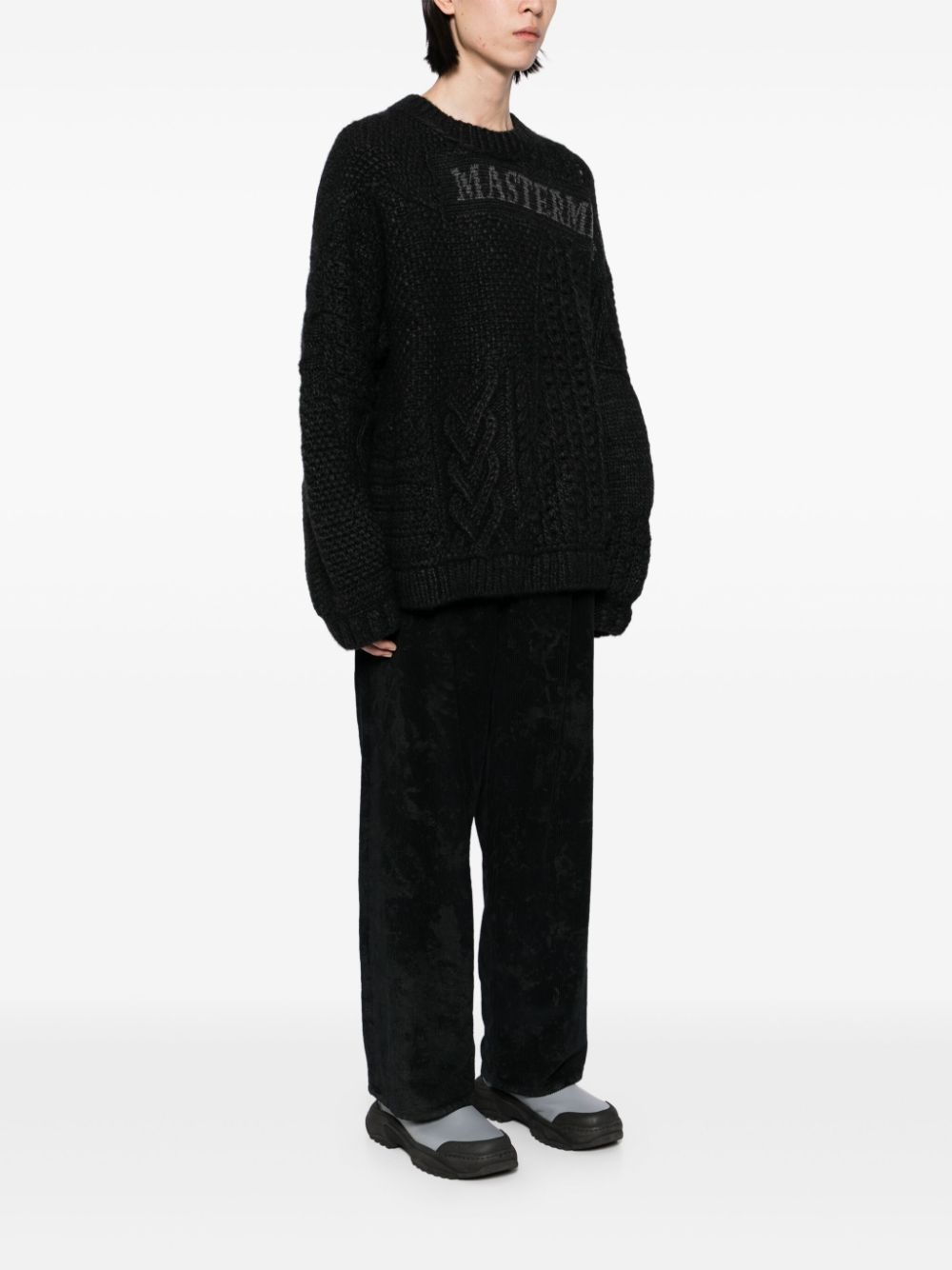 logo-jacquard jumper - 3
