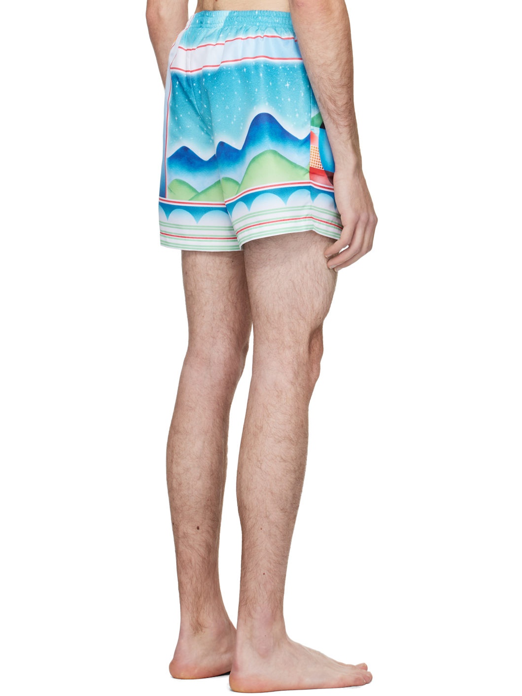 Multicolor Galaxy Court Swim Shorts - 3