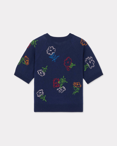KENZO 'KENZO Drawn Flowers' embroidered jumper outlook