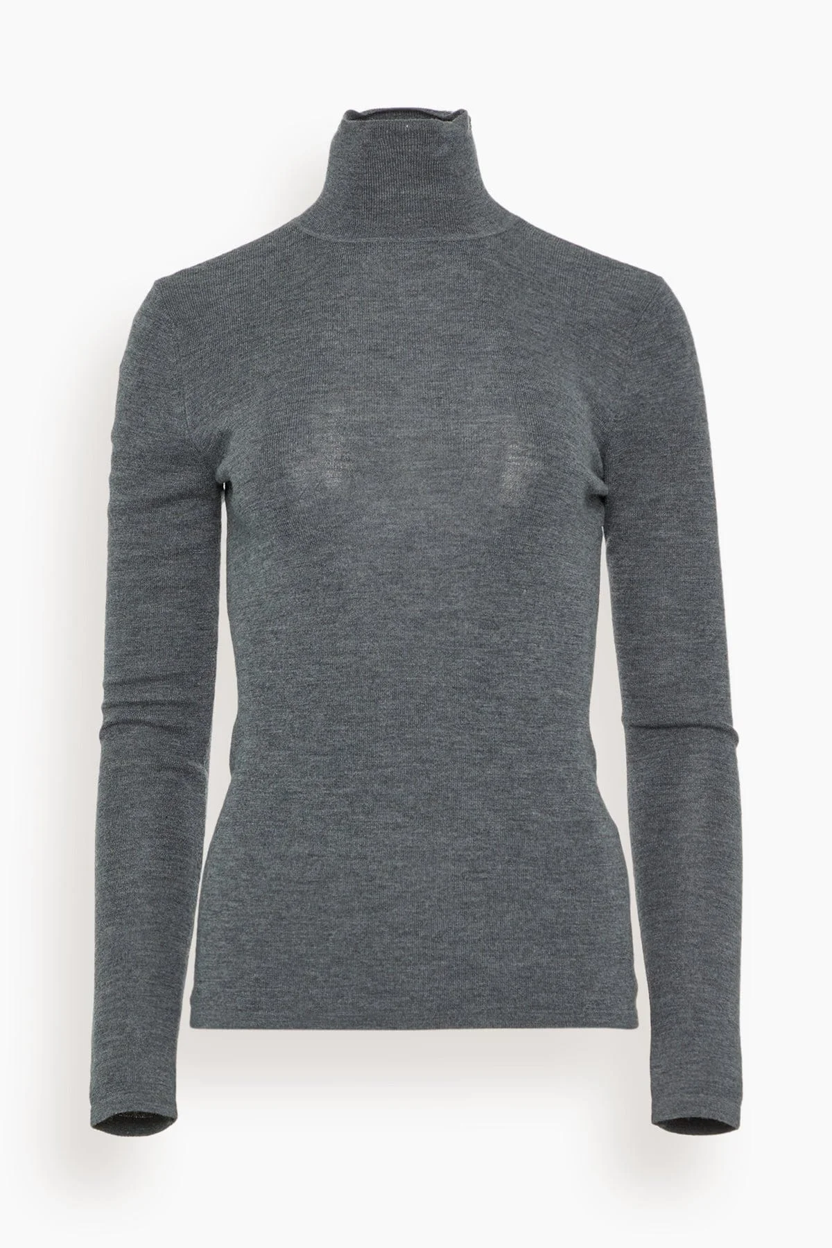 Wynter Top in Mid Grey Melange - 1
