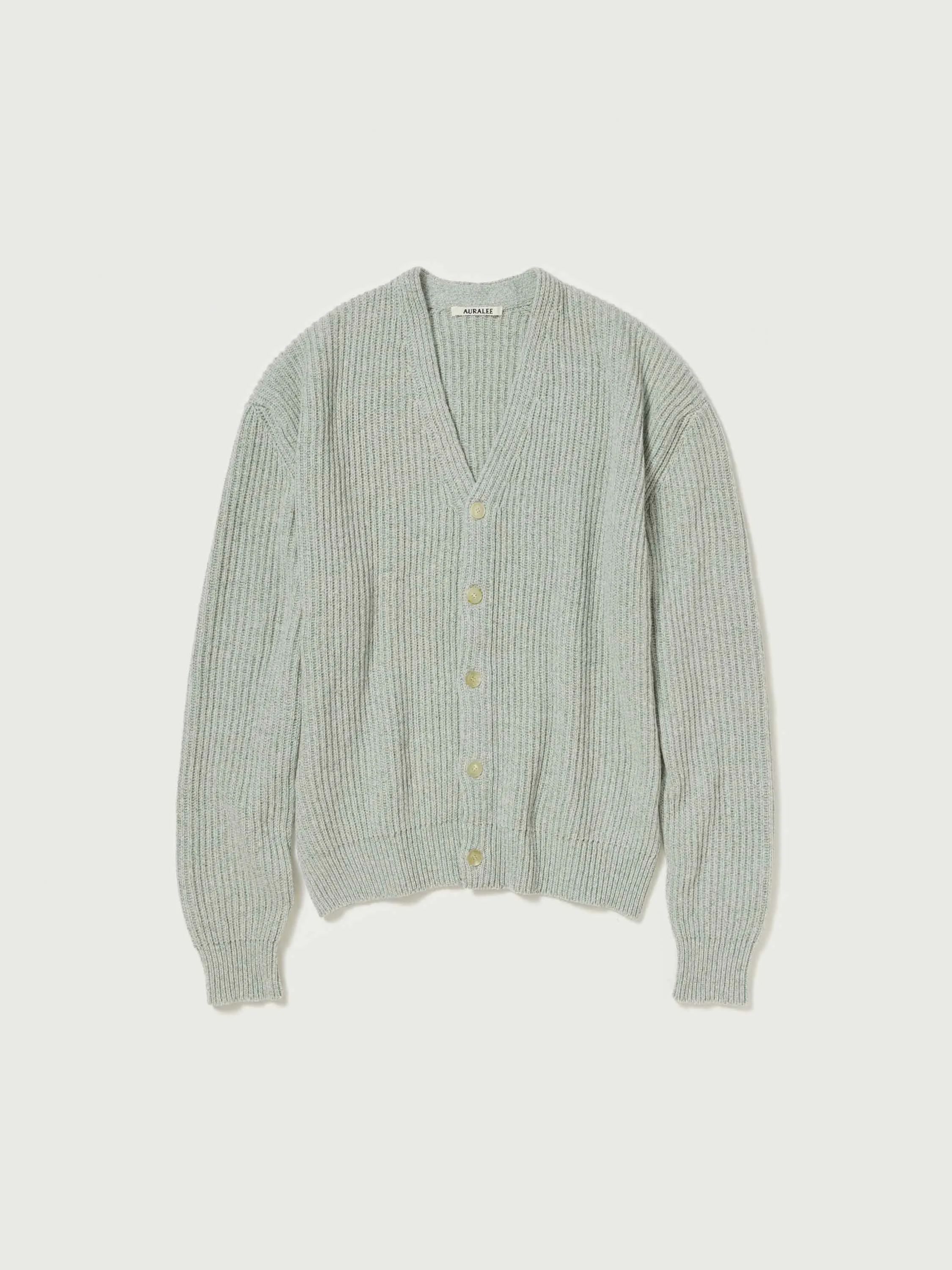 CASHMERE SILK MELANGE KNIT CARDIGAN - 1
