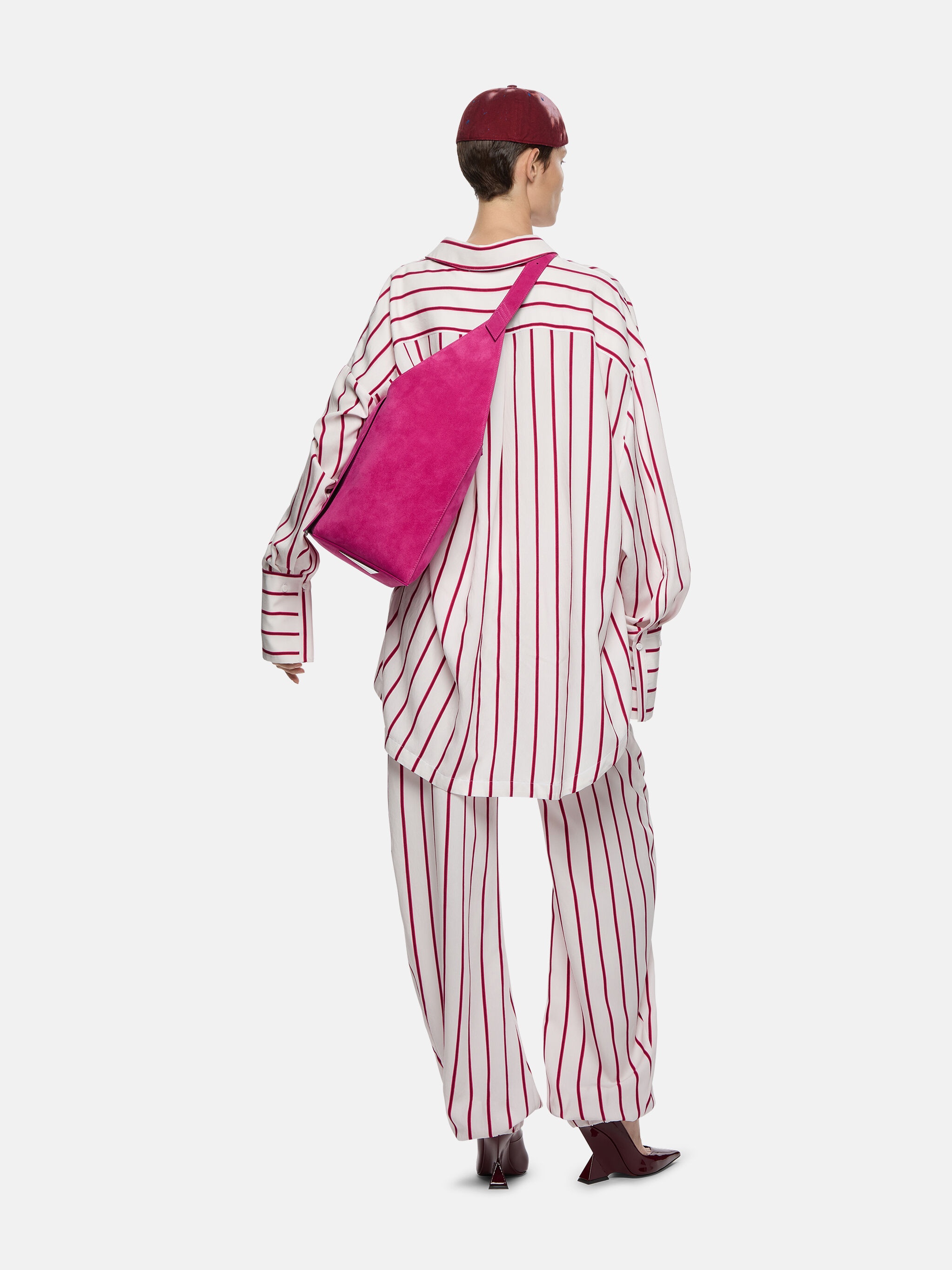 "DIANA" WHITE WITH RED STRIPES SHIRT - 3