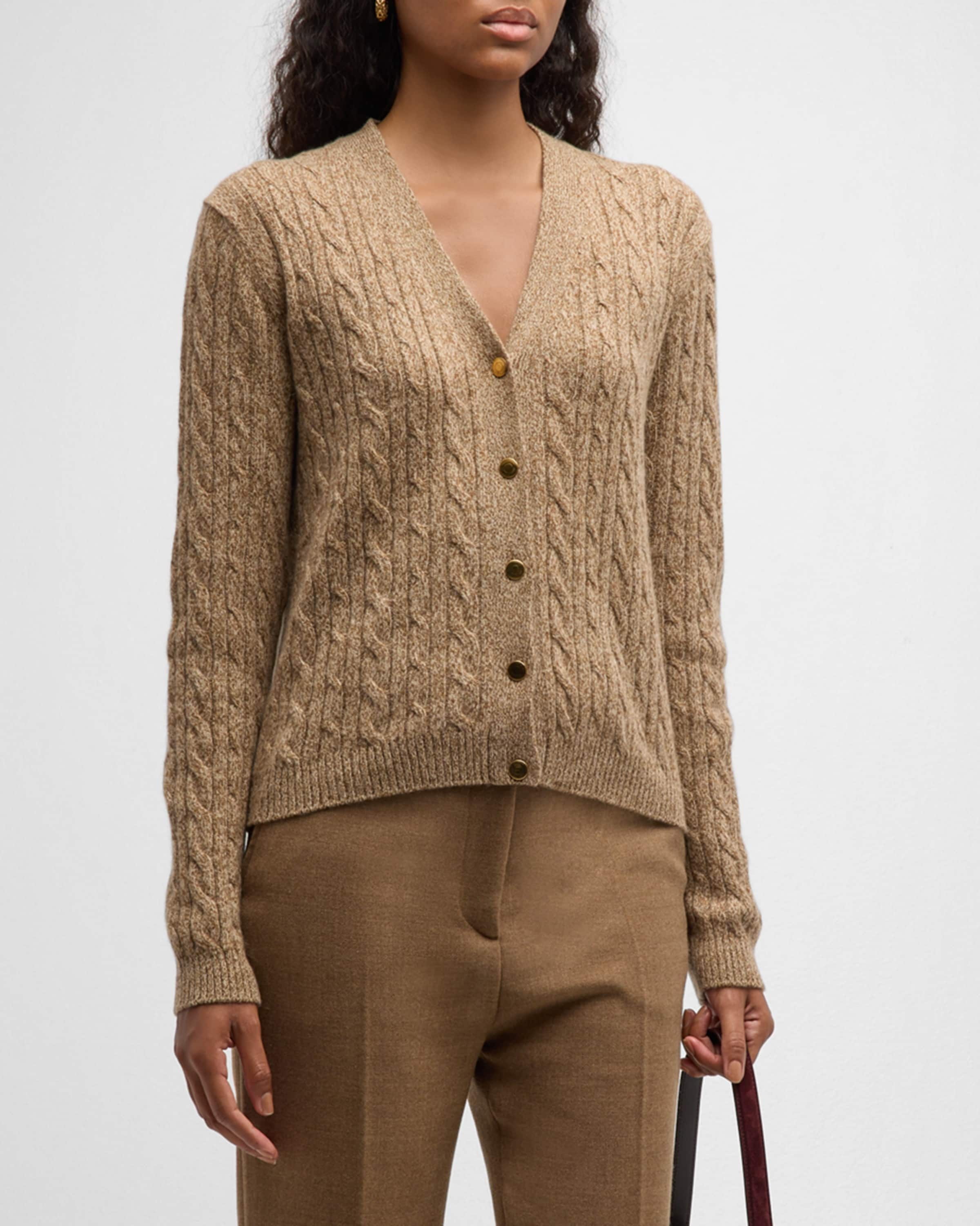 Baby Cashmere Cable Knit Cardigan - 2