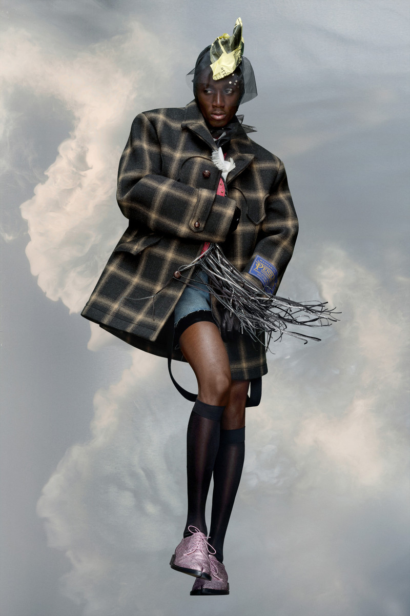 Maison Margiela Pendleton coat outlook