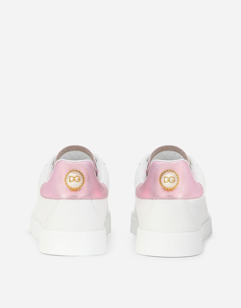 Dolce & Gabbana Portofino sneakers in nappa calfskin with lettering outlook