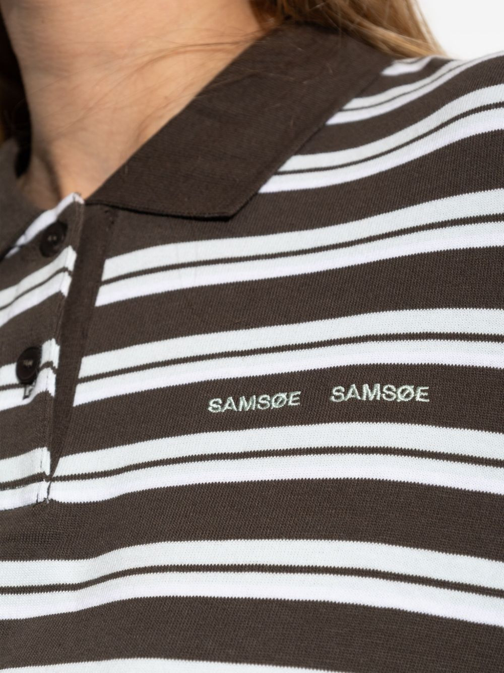 Sandover striped long-sleeve polo shirt - 5