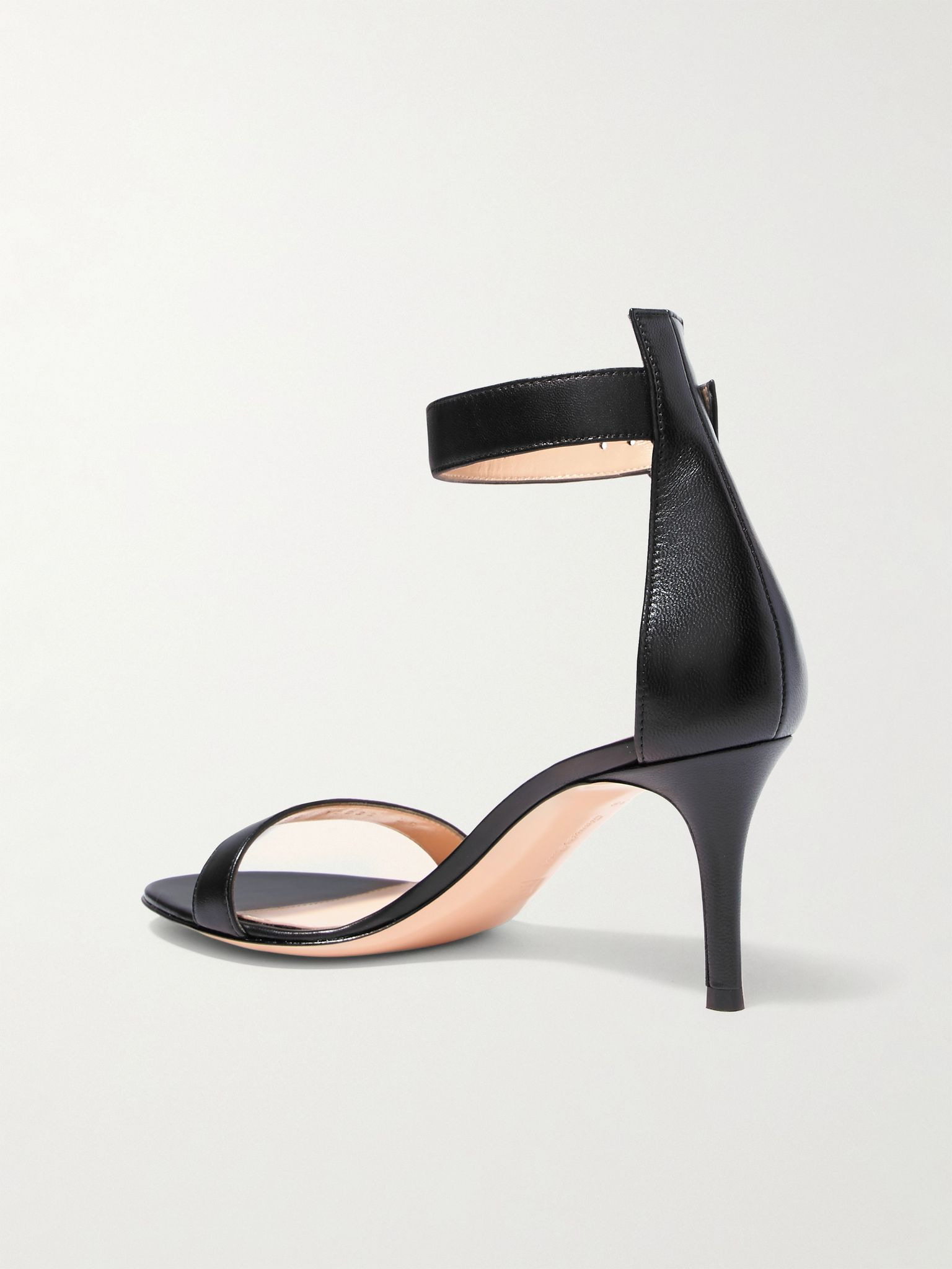 Portofino 70 leather sandals Black - 3