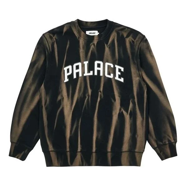 PALACE Unisex Tie Dye Round-Neck Letter Sweatshirt Black P20CS013 - 1