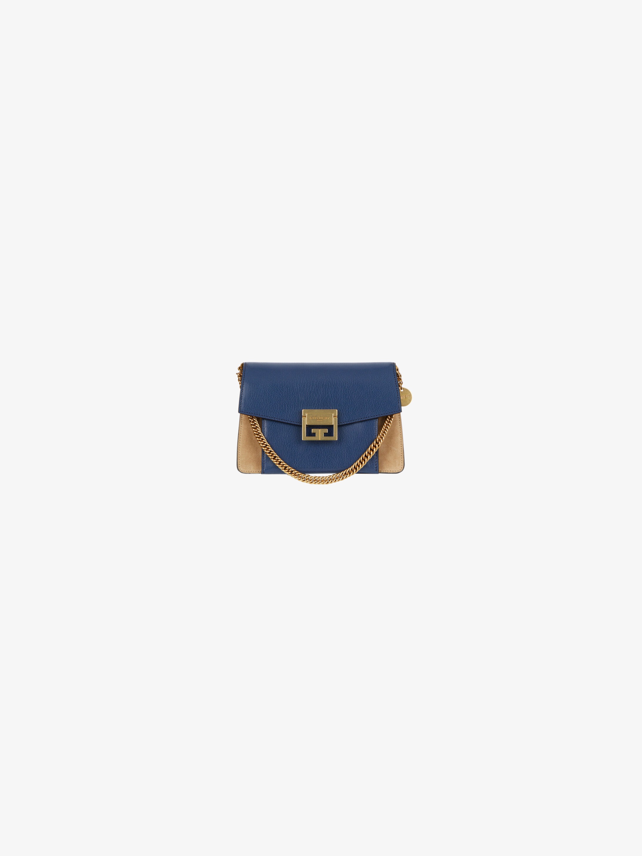 Small GV3 bag in leather and suede - 5