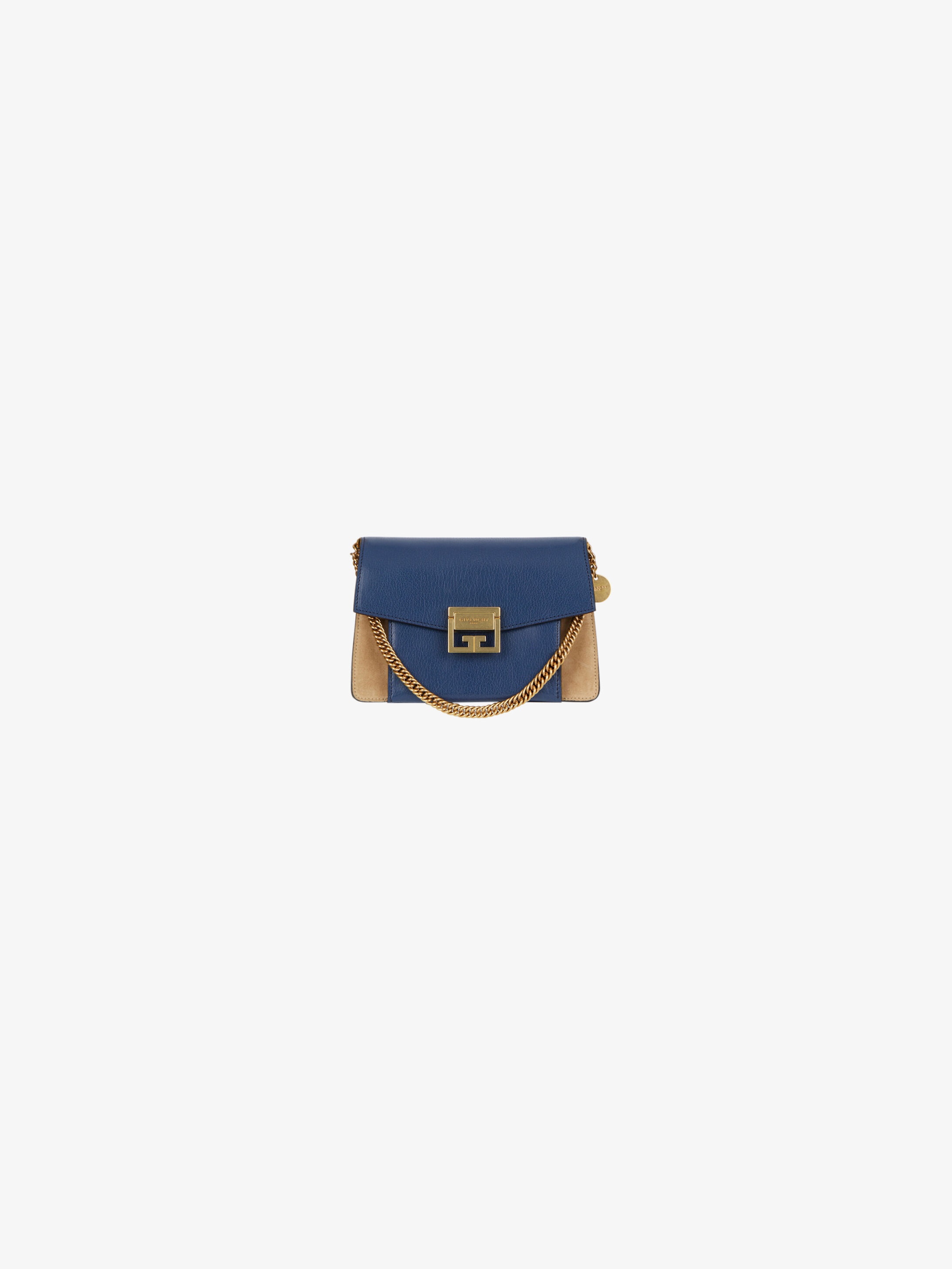 Small GV3 bag in leather and suede - 5