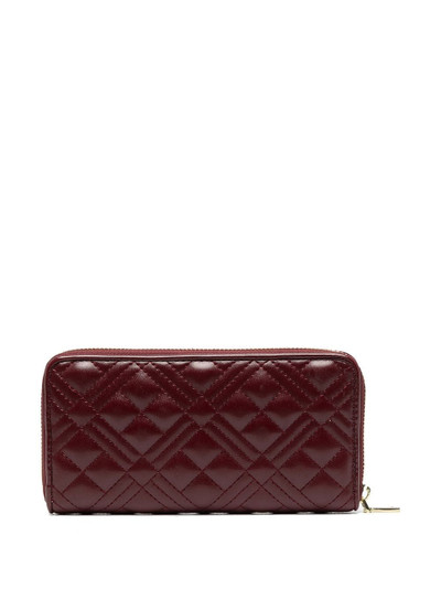 Moschino logo-plaque quilted continental wallet outlook