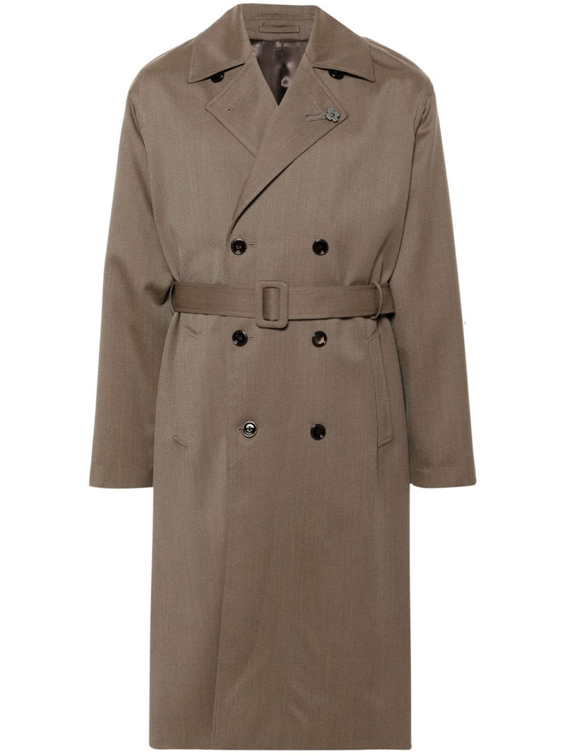 brooch-detail coat 1