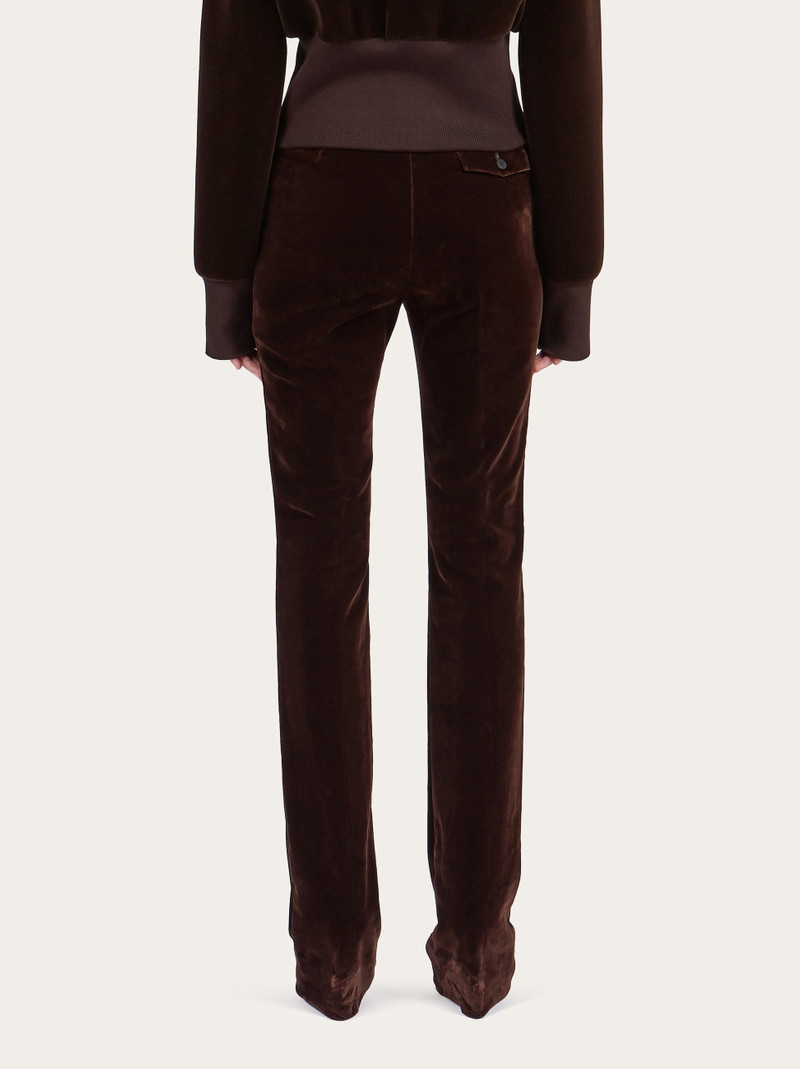 Flock velvet trouser 3