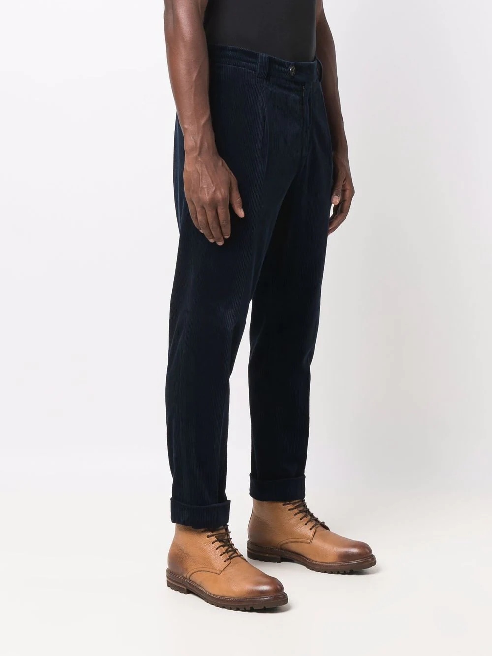 corduroy straight-leg trousers - 3
