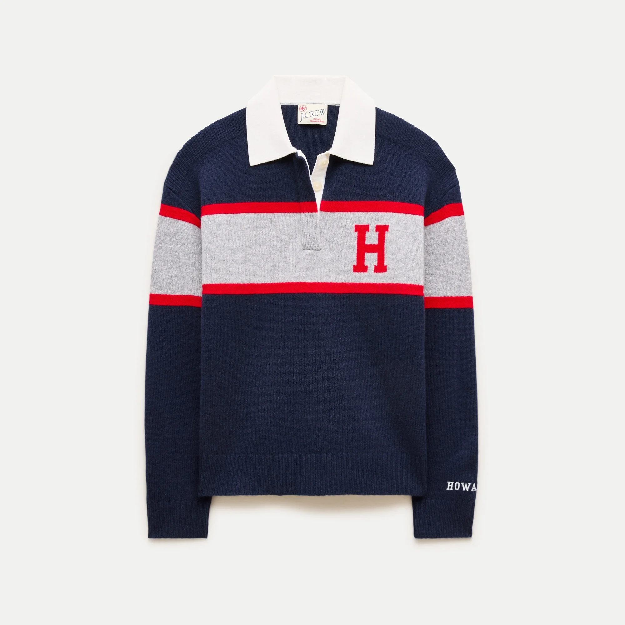 '47 x J.Crew vintage wool Howard University rugby - 1