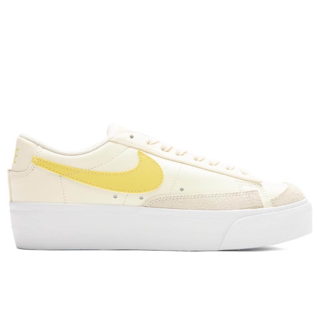 WOMEN'S BLAZER LOW PLATFORM - PALE IVORY/SATURN GOLD/WHITE - 1