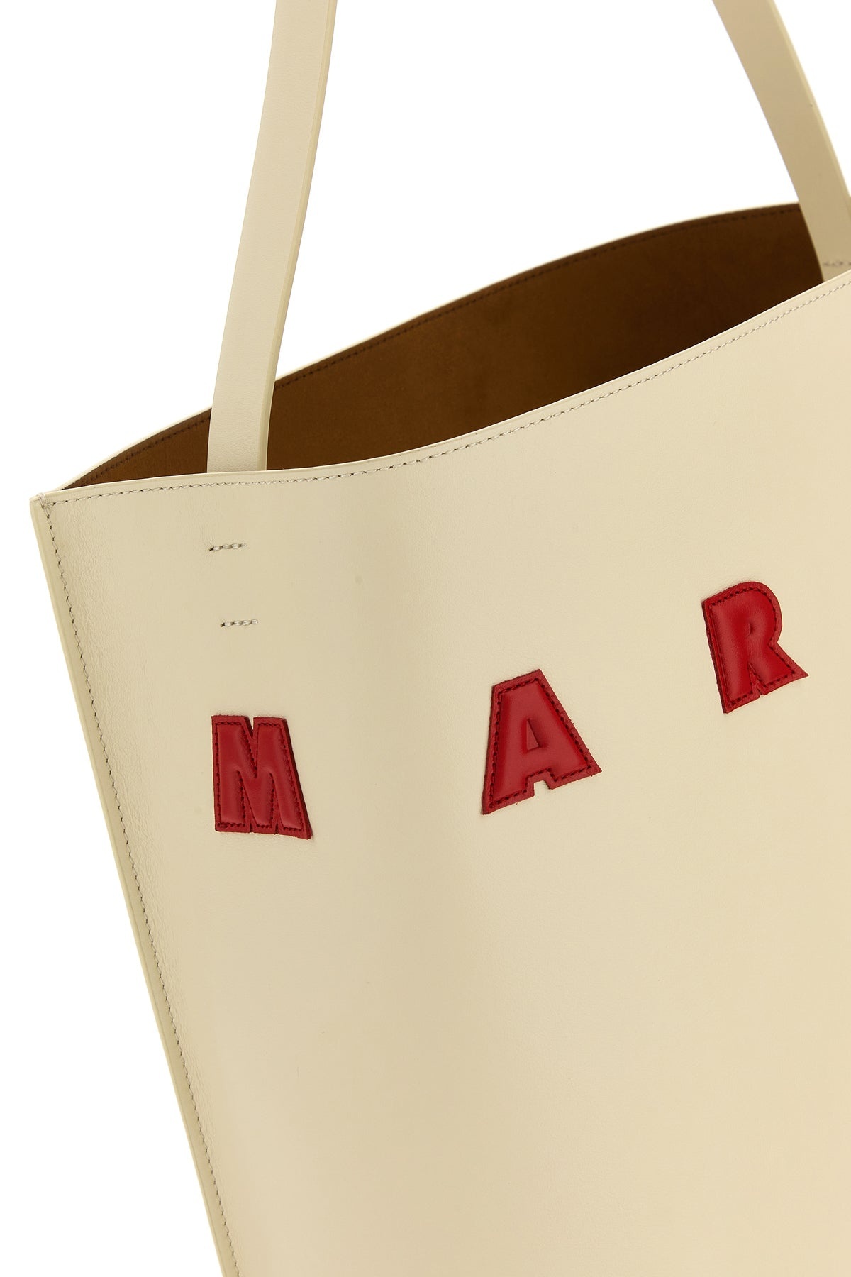 Ivory leather medium Museo shoulder bag - 4